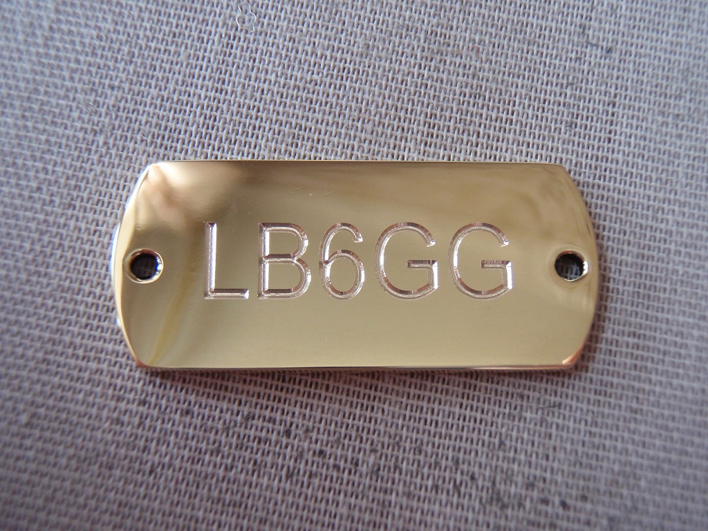 Callsign engraving