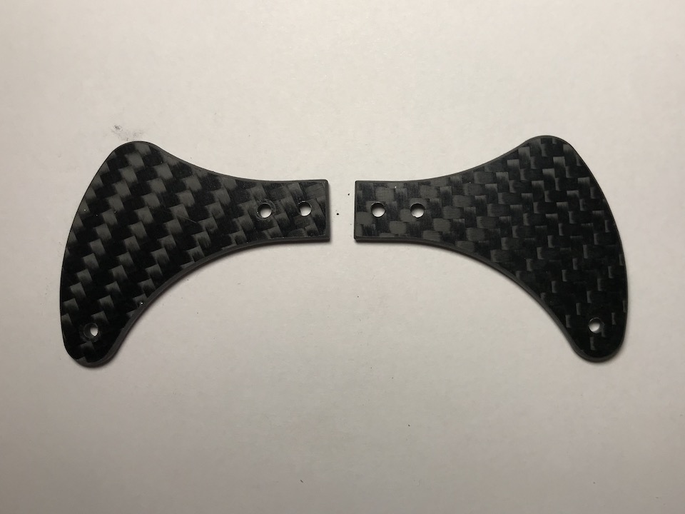 Carbon Fiber Paddles for CT599 (2 pcs) - Click Image to Close