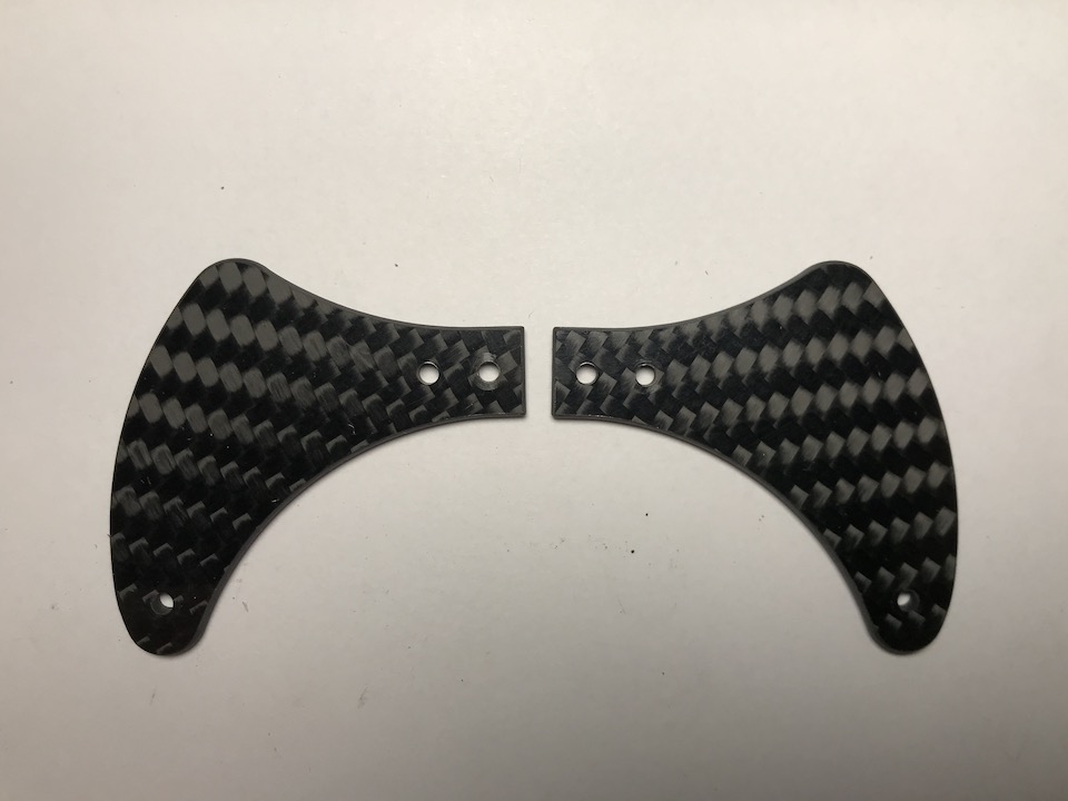 Carbon Fiber Paddles for CT73, CT755, Eridan (2 pcs)